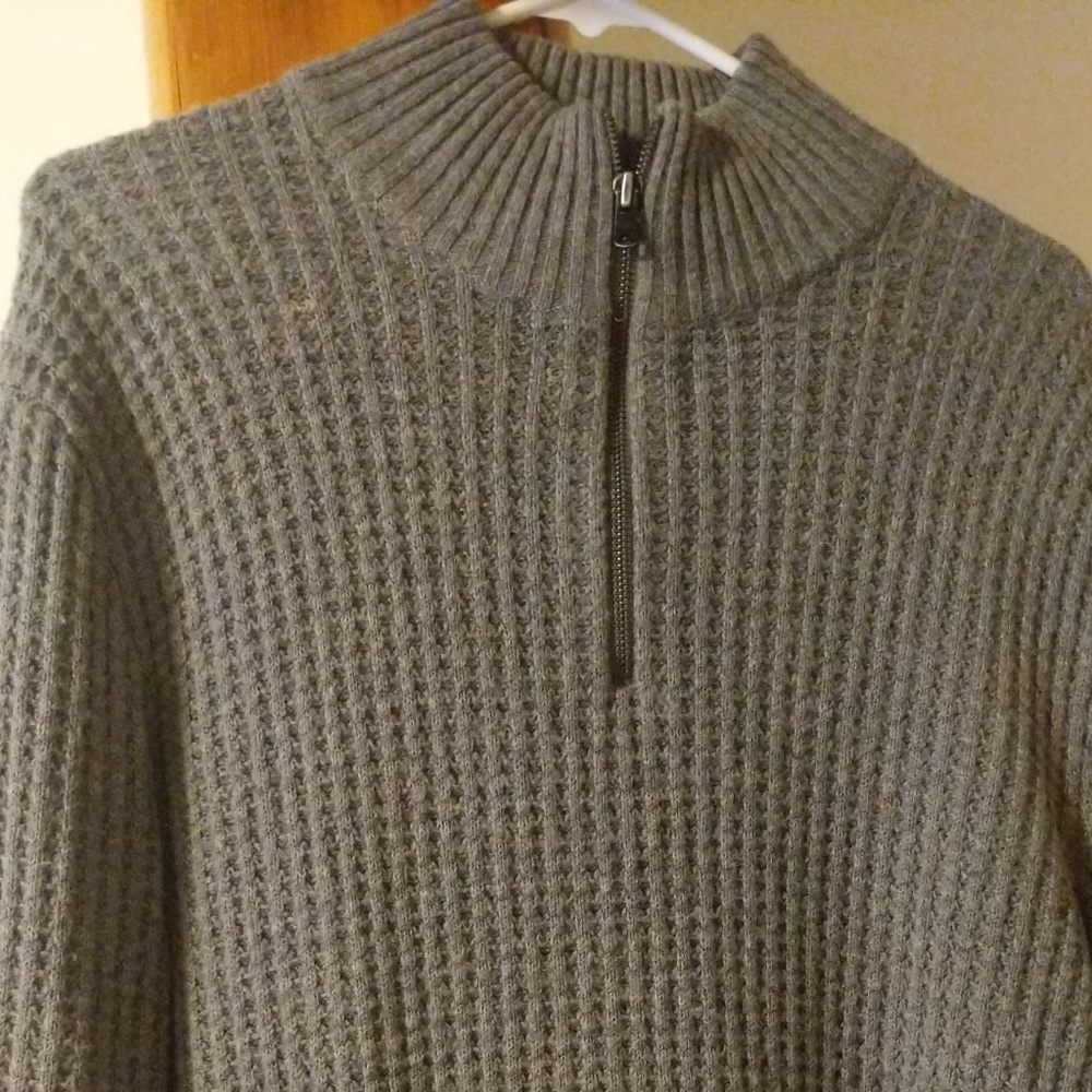Mens gap 1/4 zip quilted sweater